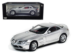 Mercedes McLaren SLR Silver with Red Interior 1/12 Diecast Model Car by Motormax