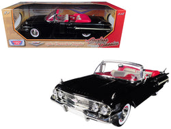 1960 Chevrolet Impala Convertible Black 1/18 Diecast Model Car by Motormax