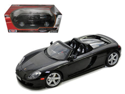 Porsche Carrera GT Black with Black Interior 1/18 Diecast Model Car by Motormax