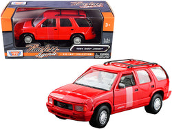 1994 GMC Jimmy with Roof Rack Red "Timeless Legends" Series 1/24 Diecast Model by Motormax