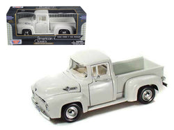1956 Ford F-100 Pickup White 1/24 Diecast Model by Motormax
