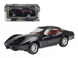 1979 Chevrolet Corvette Black 1/24 Diecast Model Car by Motormax