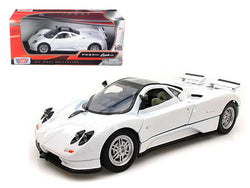 Pagani Zonda C12 White 1/24 Diecast Model Car by Motormax