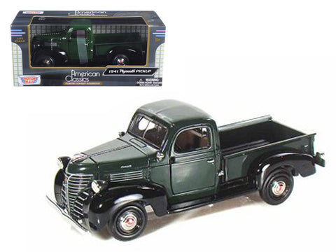 1941 Plymouth Pickup Green 1/24 Diecast Model by Motormax