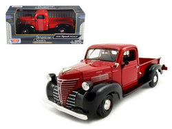 1941 Plymouth Pickup Red 1/24 Diecast Model by Motormax