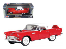 1956 Ford Thunderbird Red 1/24 Diecast Model Car by Motormax