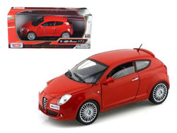 Alfa Romeo Mito Red 1/24 Diecast Model Car by Motormax