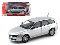 Alfa Romeo 159 SW Silver 1/24 Diecast Model Car by Motormax