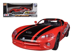 2003 Dodge Viper SRT-10 Red #8 GT Racing 1/24 Diecast Model Car by Motormax