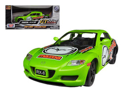 Mazda RX-8 Green #5 GT Racing 1/24 Diecast Model Car by Motormax