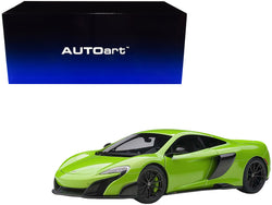 Mclaren 675LT Napier Green with Black Wheels 1/18 Model Car by AUTOart