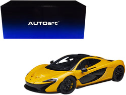 McLaren P1 Volcano Yellow with Yellow and Black Interior 1/18 Model Car by AUTOart