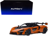 Mclaren Senna Trophy Mira Orange and Black with Carbon Accents 1/18 Model Car by AUTOart