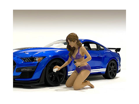 "Bikini Car Wash Girl" Alisa Figure for 1/18 Scale Models by American Diorama