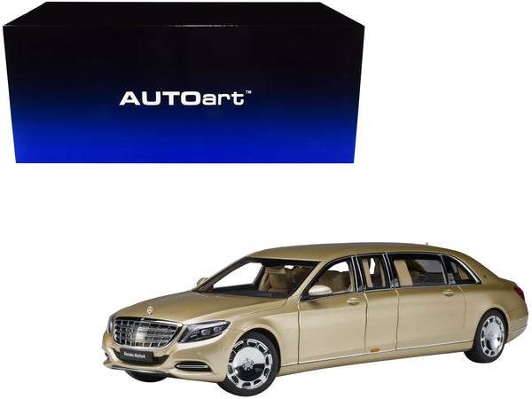 Mercedes Maybach S 600 Pullman Gold 1/18 Model Car by AUTOart