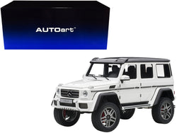 Mercedes Benz G500 4X4 2 Gloss White 1/18 Model by AUTOart