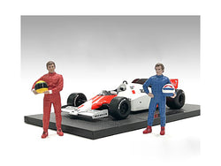 "Racing Legends" 80's Accessory Figures (2 Piece Set) for 1/18 Scale Models by American Diorama