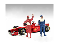 "Racing Legends" 90's Accessory Figures (2 Piece Set) for 1/18 Scale Models by American Diorama