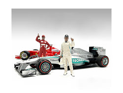 "Racing Legends" 2000's Accessory Figures (2 Piece Set) for 1/18 Scale Models by American Diorama