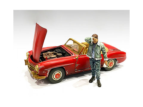 "Auto Mechanic" Sweating Joe Figure for 1/24 Scale Models by American Diorama