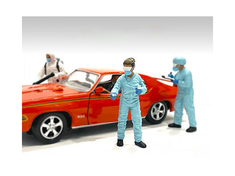 "Hazmat Crew" Figure #2 for 1/24 Scale Models by American Diorama