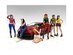 "Girls Night Out" (6 Piece Accessory Figure Set) for 1/24 Scale Models by American Diorama