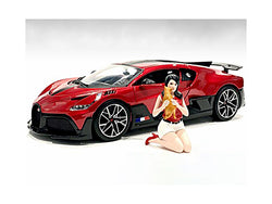 "Girls Night Out" Gigi with Cat Accessory Figure for 1/24 Scale Models by American Diorama