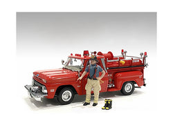 "Firefighters" Getting Ready Figure with Boots Accessory for 1/24 Scale Models by American Diorama