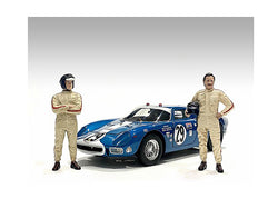 "Racing Legends" 60's Figures (2 Piece Set) for 1/43 Scale Models by American Diorama