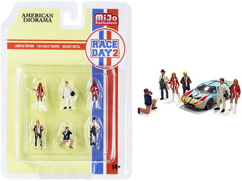 "Race Day 2" (6 Piece Figure Set) for 1/64 Scale Models by American Diorama
