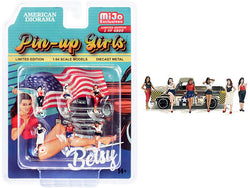 "Pin-Up Girls" (6 Piece Diecast Figures Set) Limited Edition to 4,800 pieces Worldwide for 1/64 Scale Models by American Diorama