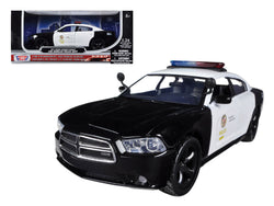 2011 Dodge Charger Pursuit LAPD Police Car 1/24 Diecast Model Car by Motormax