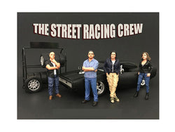 "Street Racing Crew" (4 Piece Accessory Figure Set) For 1/18 Diecast Models by American Diorama