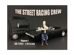 "Street Racing Crew" Accessory Figure #1 For 1/18 Diecast Models by American Diorama