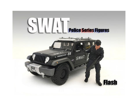 "SWAT" Team Flash Figure For 1:24 Scale Diecast Models by American Diorama
