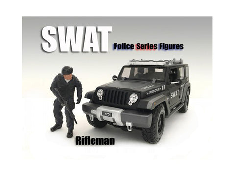 "SWAT" Team Rifleman Figure For 1:24 Scale Diecast Models by American Diorama