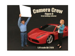 "Camera Crew" Figure #2 "Crewman Holding Reflector" For 1/24 Scale Diecast Models by American Diorama