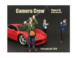 "Camera Crew" Figure #3 "Boom Operator" For 1/24 Scale Diecast Models by American Diorama