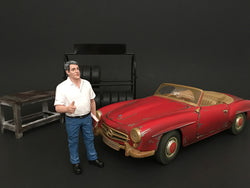"Mechanic" Manager Tim Accessory Figure For 1/24 Diecast Models by American Diorama