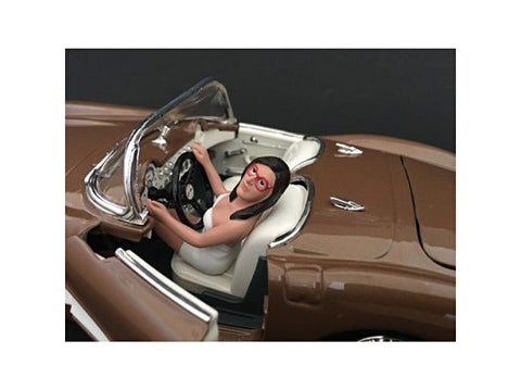 "Female Driving" Figure For 1:18 Diecast Models by American Diorama