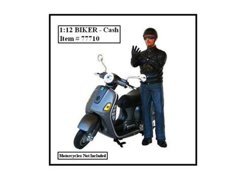 "Biker - Cash" Figure For 1/12  Scale Diecast Models by American Diorama