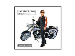 "Biker - Jane" Accessory Figure For 1/12 Scale Diecast Models by American Diorama