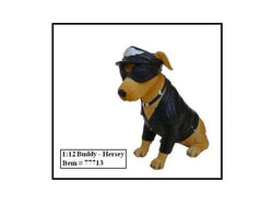 "Biker's Dog - Buddy Hersey" Figure For 1/12 Diecast Models by American Diorama
