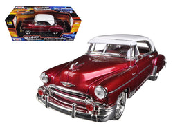 1950 Chevrolet Bel Air Metallic Dark Red Custom 1/18 Diecast Model Car by Motormax