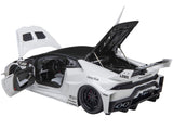 Lamborghini Huracan GT "LB-Silhouette Works" White with Black 1/18 Model Car by AUTOart