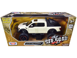 2017 Ford F-150 Raptor Off-Road Pickup Truck Cream 1/27 Diecast Model by Motormax