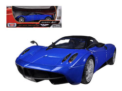 Pagani Huayra Blue with Black Top 1/18 Diecast Model Car by Motormax