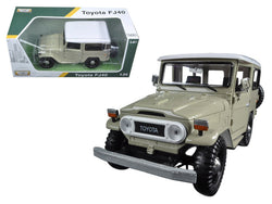 Toyota FJ40 Beige 1/24 Diecast Model Car by Motormax