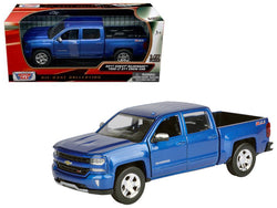 2017 Chevrolet Silverado 1500 LT Z71 Crew Cab Blue 1/27 Diecast Model by Motormax
