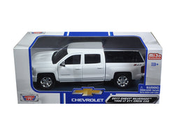 2017 Chevrolet Silverado 1500 LT Z71 Crew Cab White 1/27 Diecast Model by Motormax